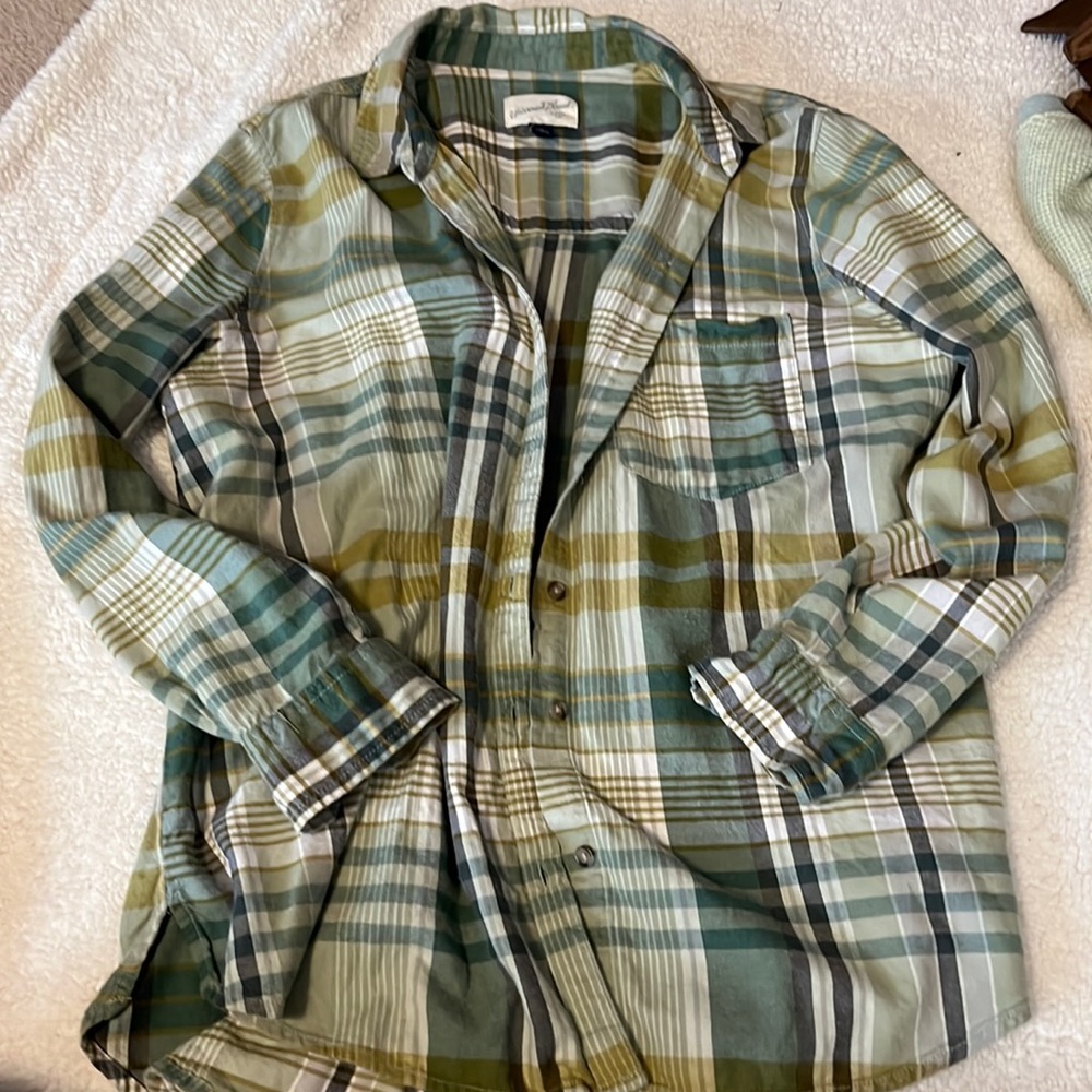 Green Plaid flannel